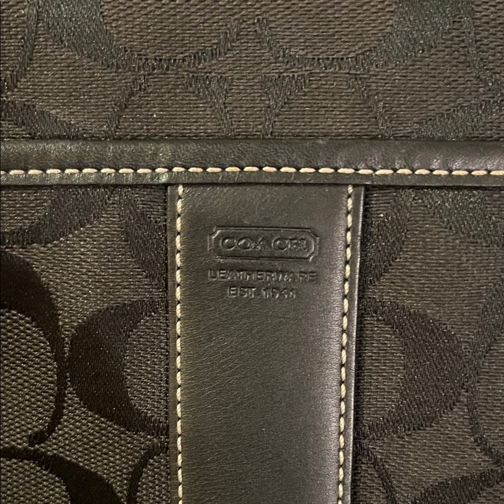 Coach Black Signature Patterned Crossbody Bag - Picture 4 of 10